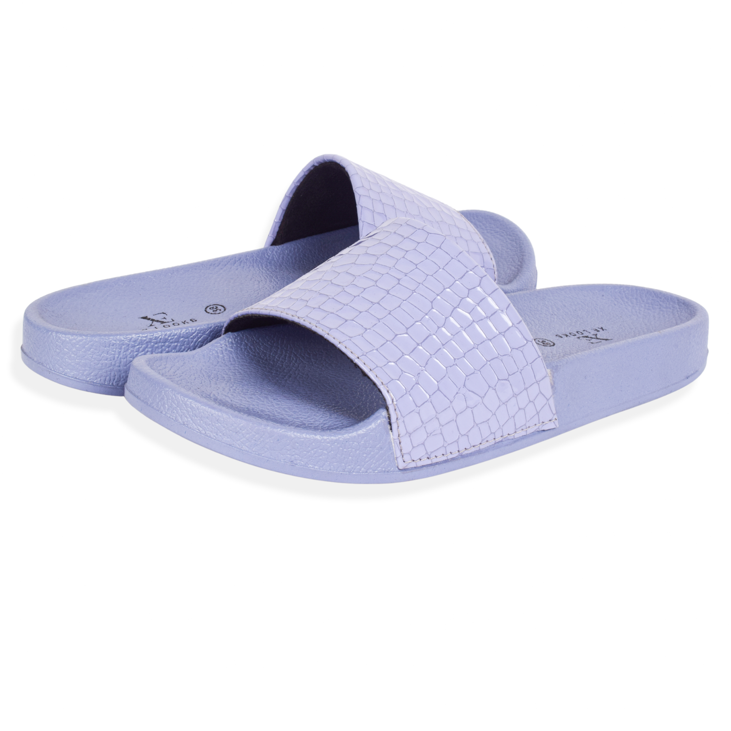 Croco Textured Design Comfortable Daily Use Sliders