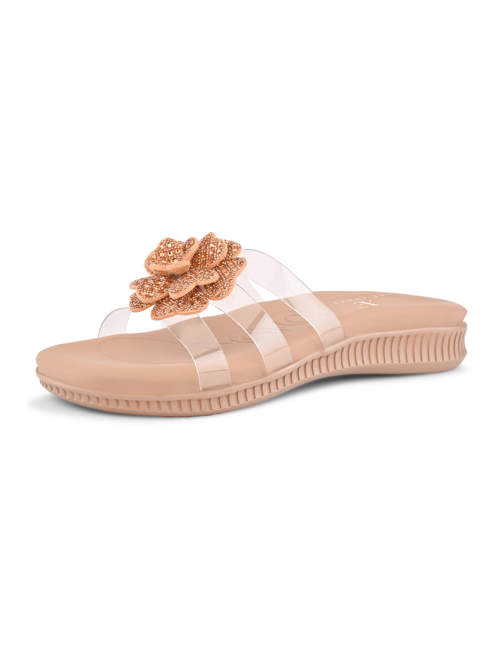 Crystal Rose Transparent Comfort Cushion Slides