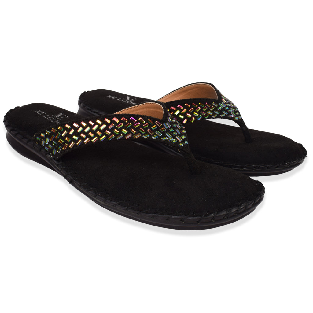 Chic & Graceful Siroski Design Comfortable Doctor Slippers