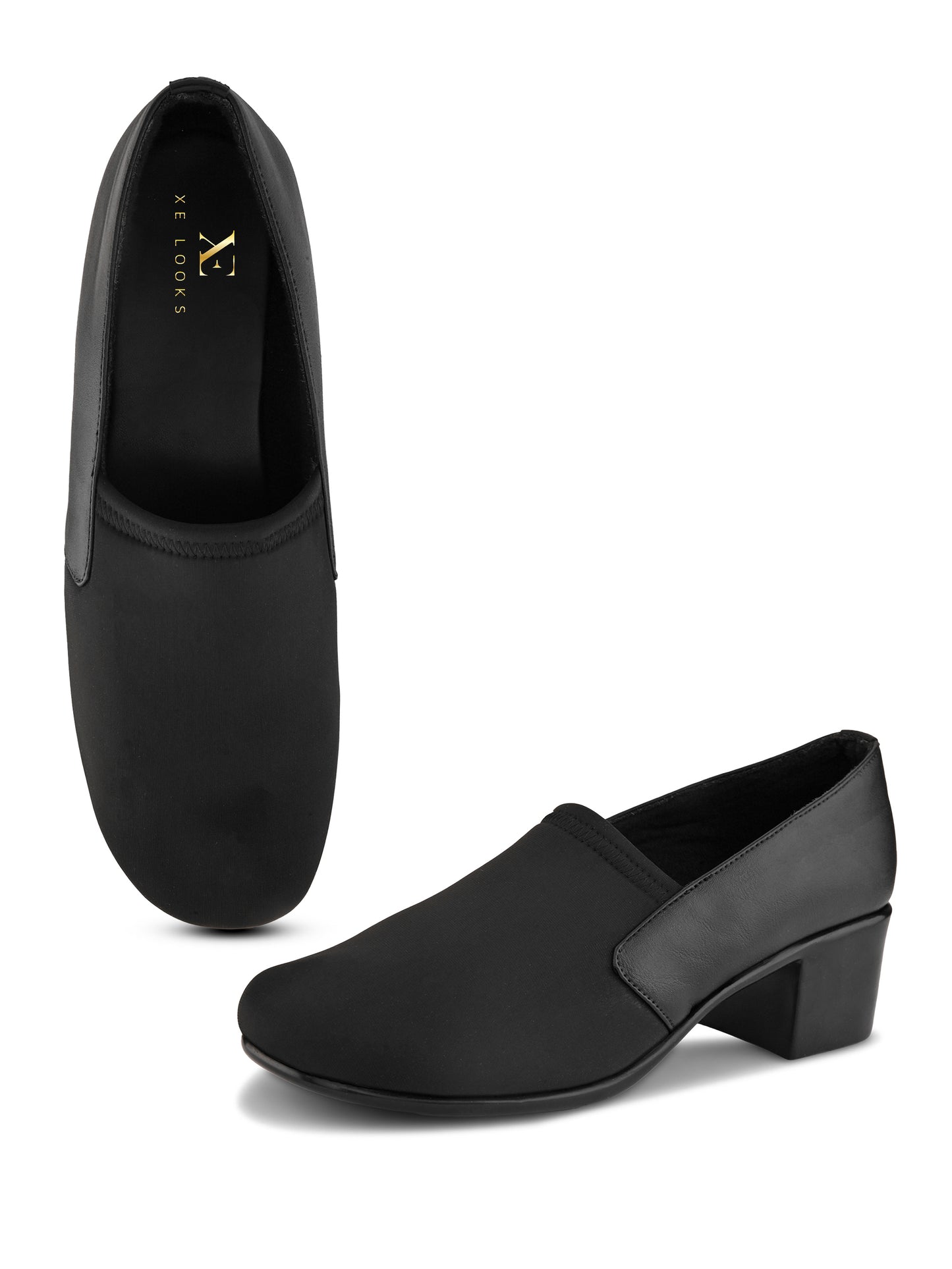 Soft & Supportive Slip-Ons Formal Block Heel Shoes