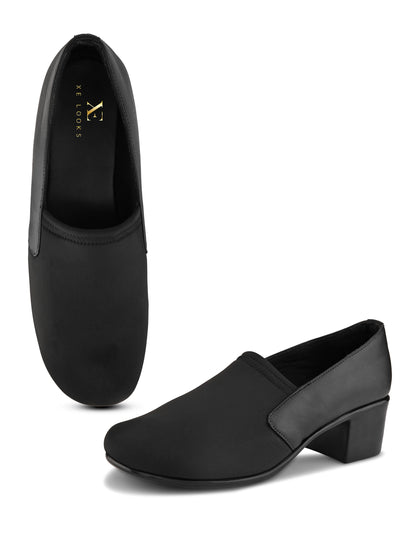 Soft & Supportive Slip-Ons Formal Block Heel Shoes