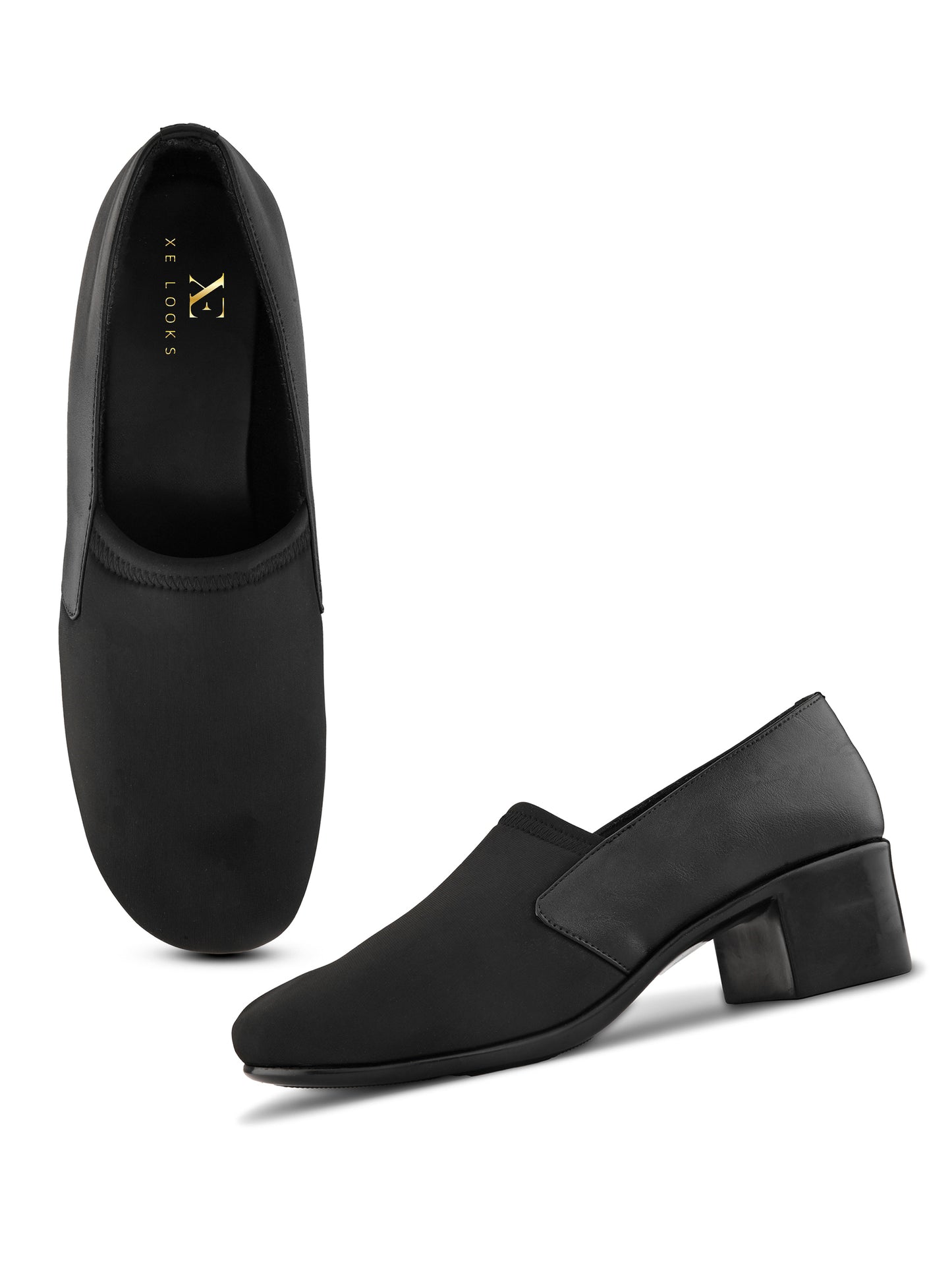 Soft & Supportive Slip-Ons Formal Block Heel Shoes