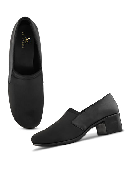 Soft & Supportive Slip-Ons Formal Block Heel Shoes