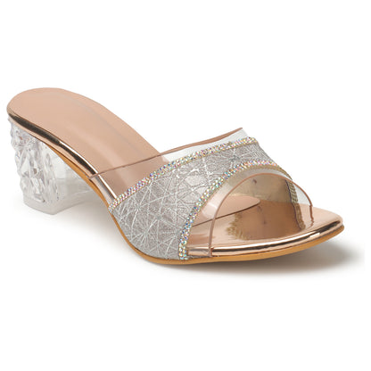 Fancy & Comfortable Stylish Slip-On Heels With 2.5 Inches Heel