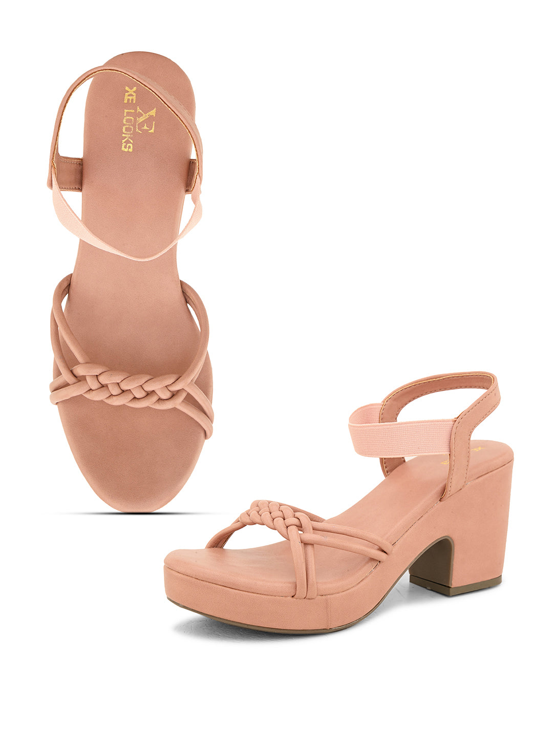 Block Heel Sandals With Comfort, Softness, Style, Elegance & Ankle straps