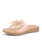 Crystal Butterfly Transparent Comfort Cushion Slides