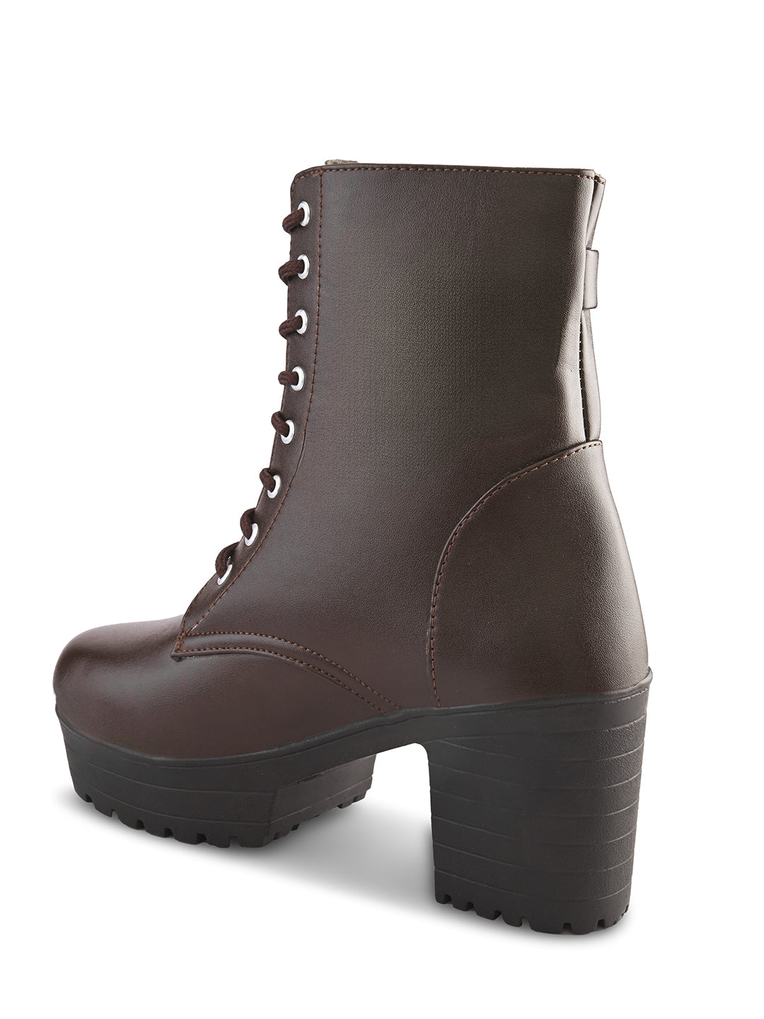 Women’s Buckle Strap Lace-Up Ankle Boots