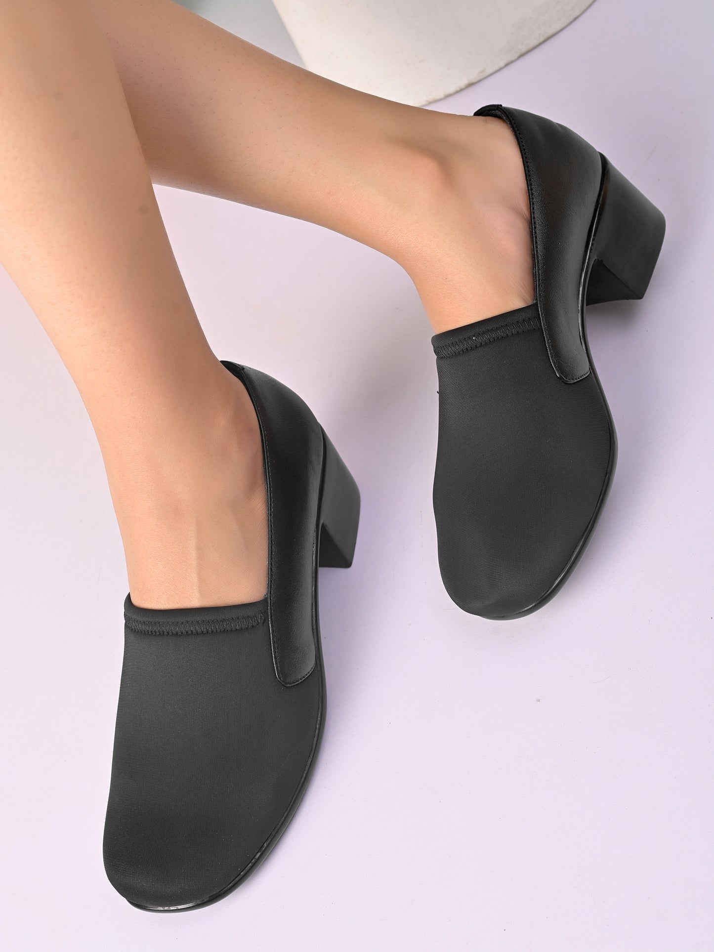Soft & Supportive Slip-Ons Formal Block Heel Shoes