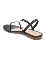 Stylish Studded Strappy Thong Flat Sandals