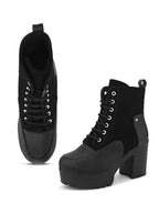 Women’s Lace-Up Platform Ankle Boots