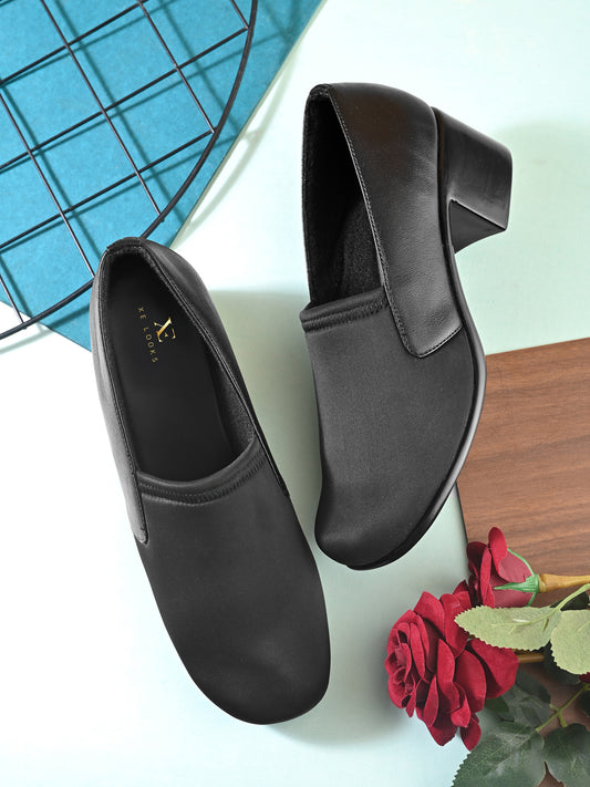 Soft & Supportive Slip-Ons Formal Block Heel Shoes