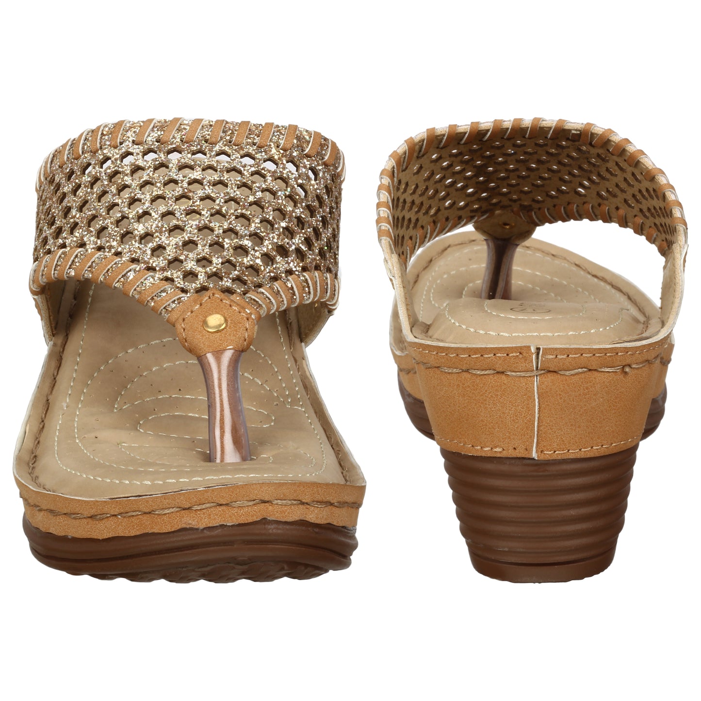 Graceful & Stunning Comfortable Wedges Doctor Slippers With 2.5 Inch Heel