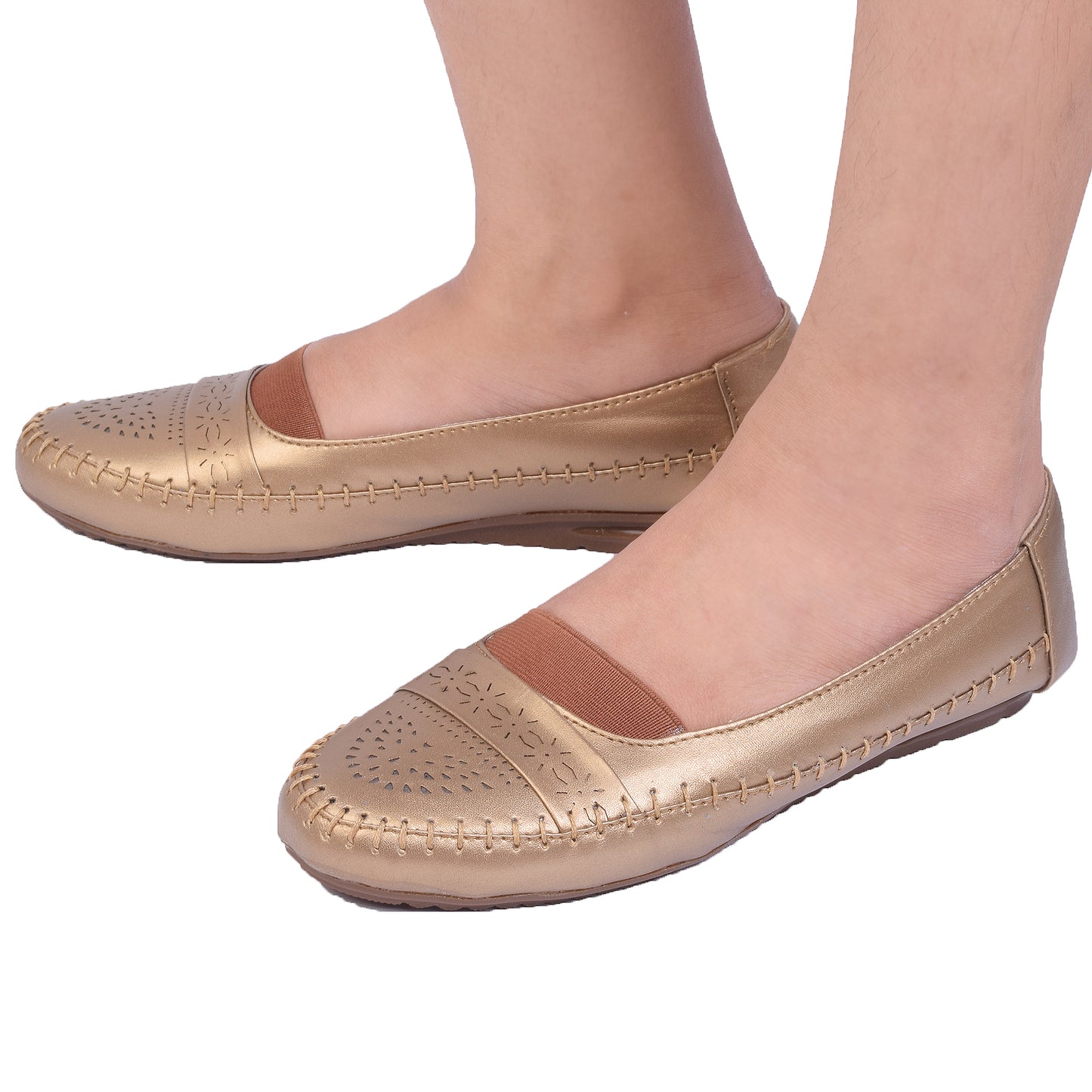 Poised & Stylish Comfortable Elastic Design Ballerinas