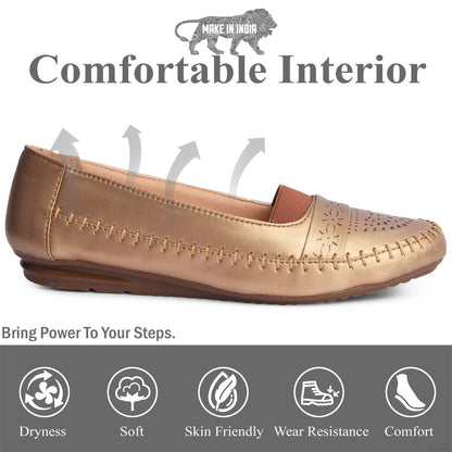 Poised & Stylish Comfortable Elastic Design Ballerinas