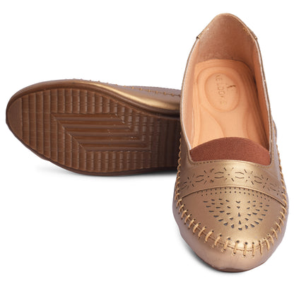 Poised & Stylish Comfortable Elastic Design Ballerinas