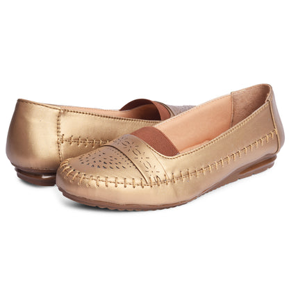 Poised & Stylish Comfortable Elastic Design Ballerinas