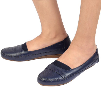 Poised & Stylish Comfortable Elastic Design Ballerinas