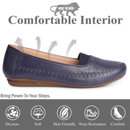 Poised & Stylish Comfortable Elastic Design Ballerinas