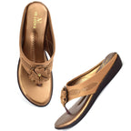 Modern & Graceful Flower Design Comfort Flat Slippers
