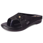 Flower Design Comfortable Stylish & Elegant Flat Slippers
