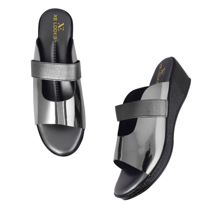 Poised & Elegant Stylish Comfort Platform Slippers