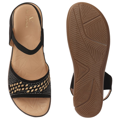 Graceful & Modern Siroski Design Sandals