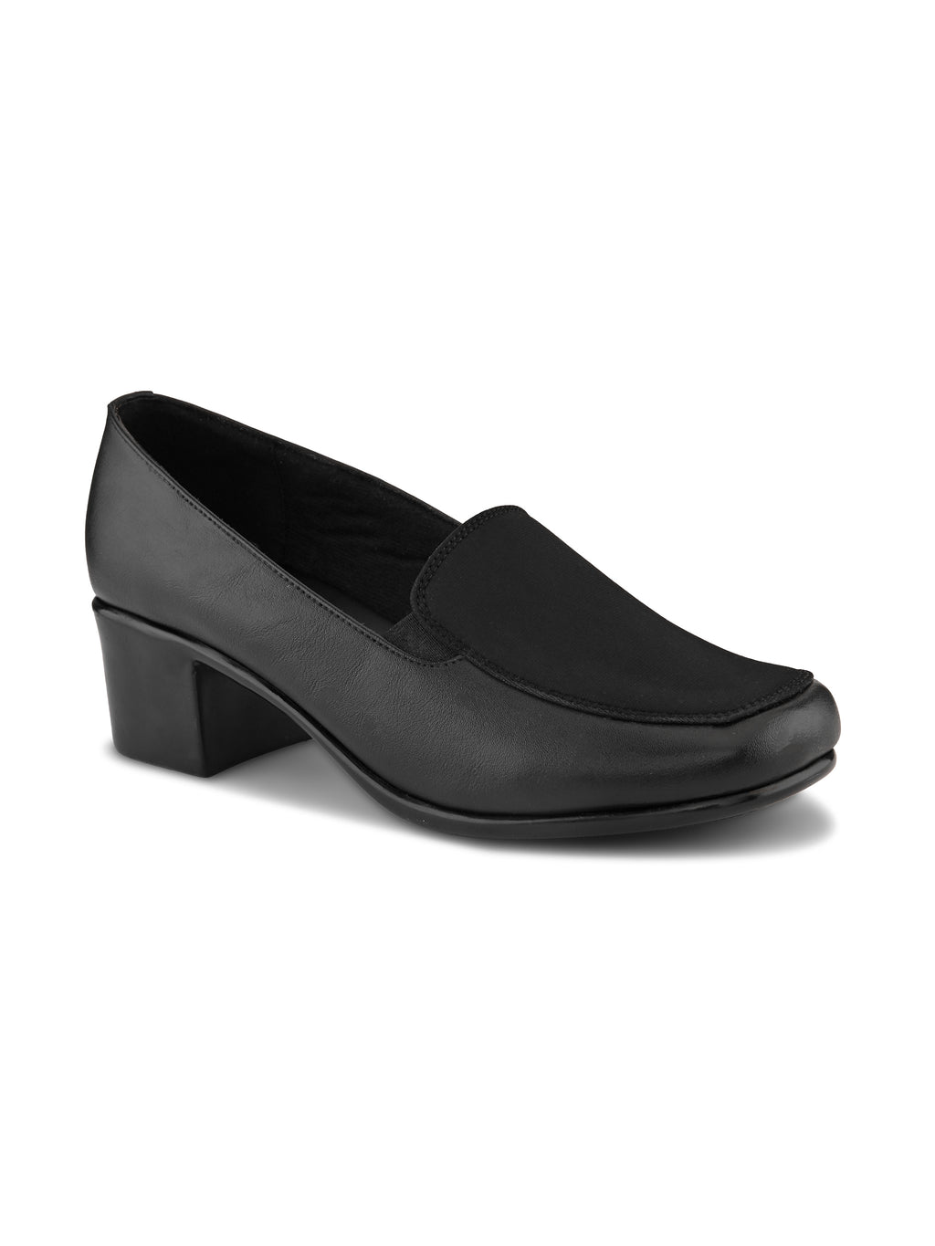 Comfortable Slip-On Formal Block Heel Shoes
