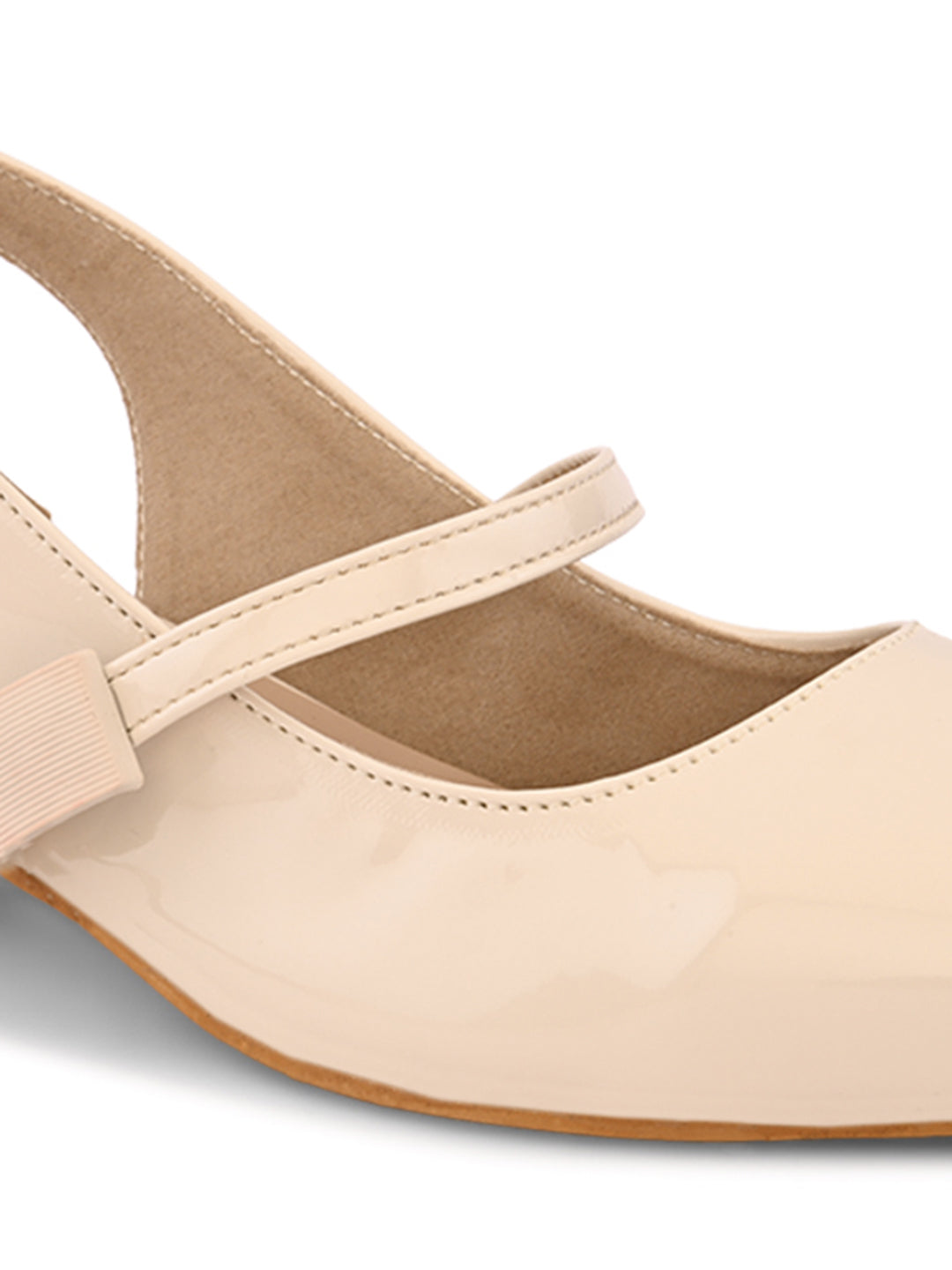 Elegant Slingback Block Heels with Bow Detail