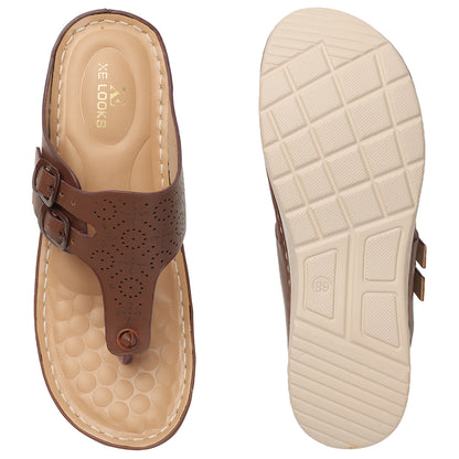 Graceful & Durable Buckle Design Doctor Slippers