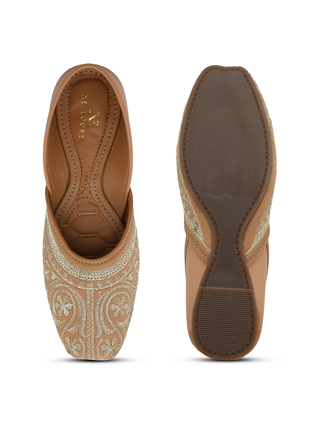 Handcrafted Traditional Design Juttis with Chic Embroidery