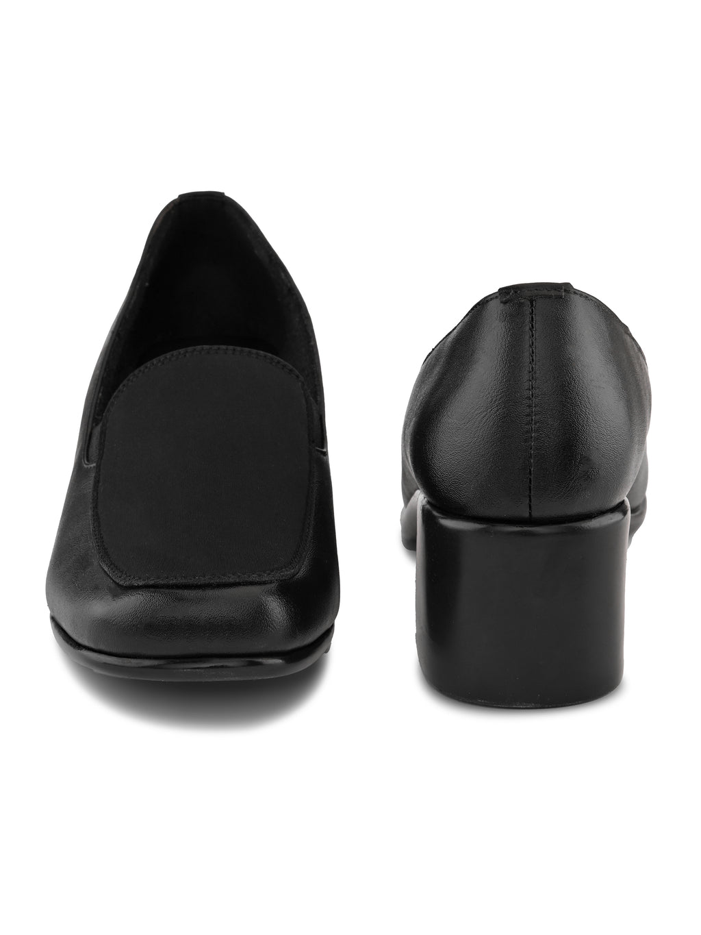 Comfortable Slip-On Formal Block Heel Shoes