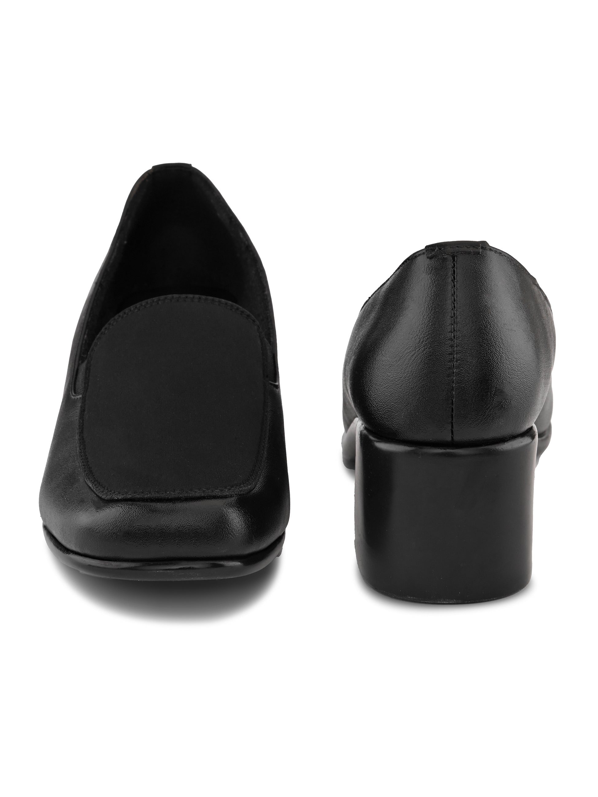 Comfortable Slip-On Formal Block Heel Shoes