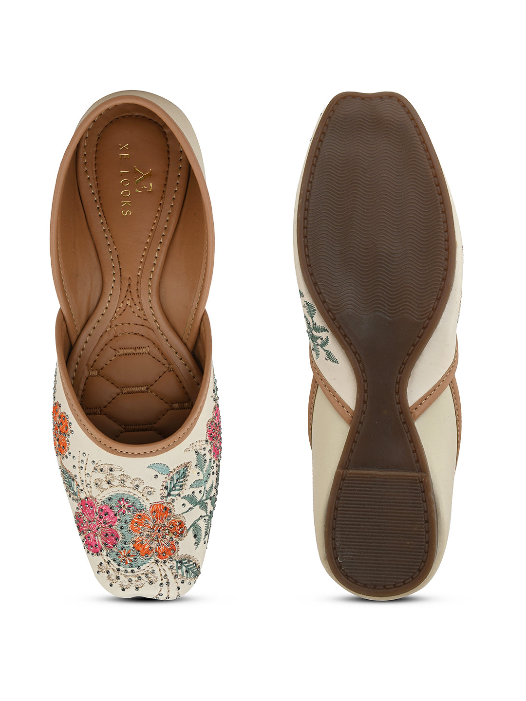 Embroidered Floral Pattern Traditional Juttis