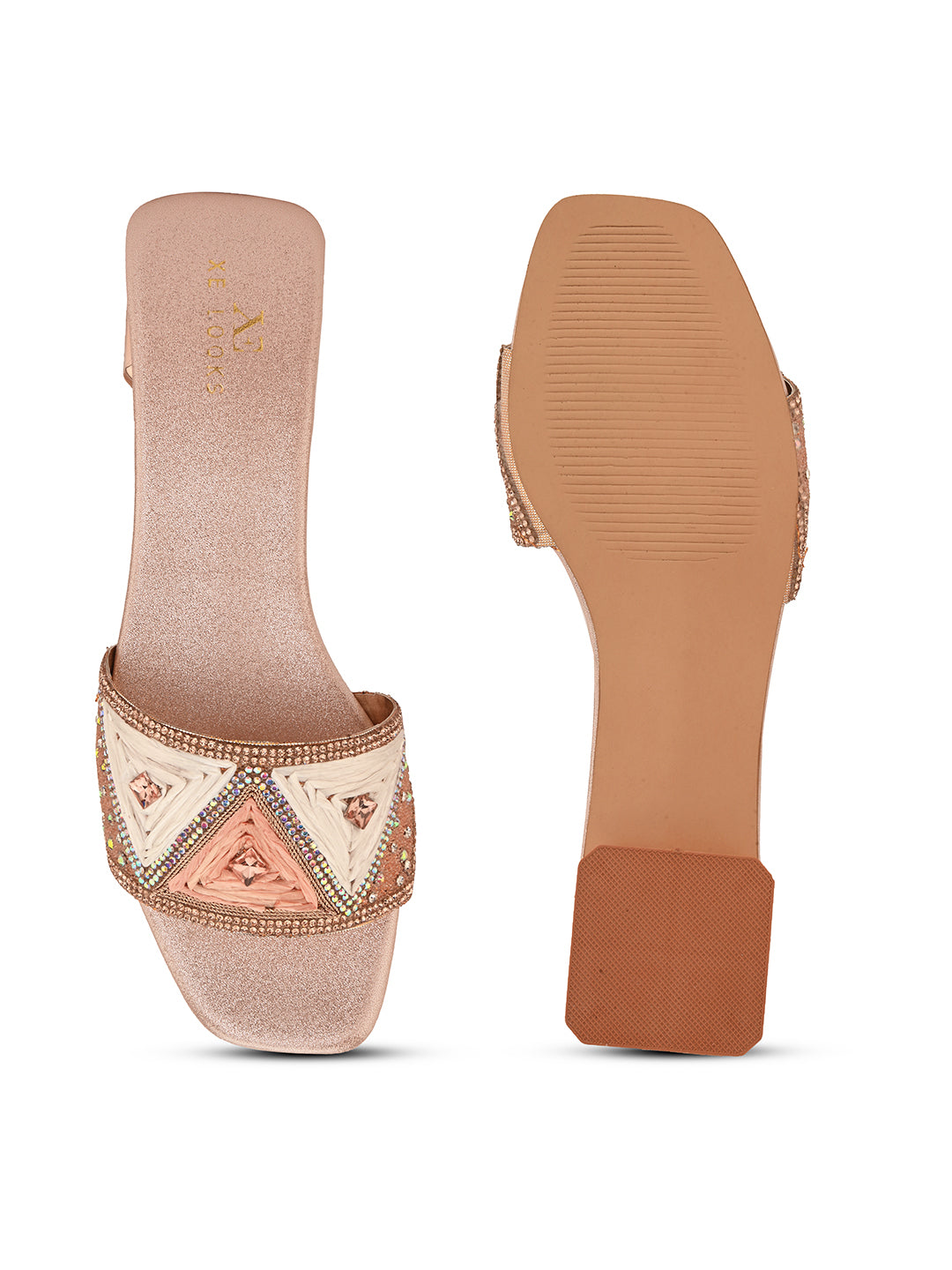 Chic & Classy Embellished Flat Slippers