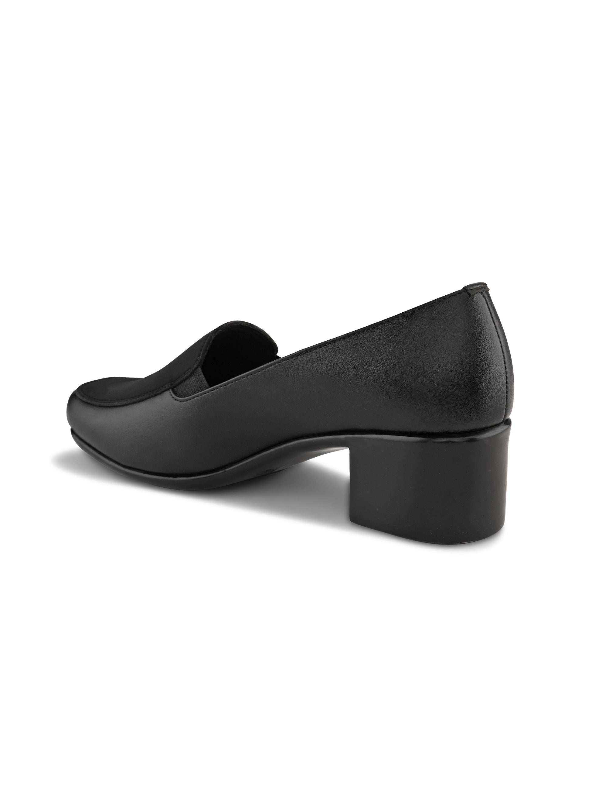 Comfortable Slip-On Formal Block Heel Shoes