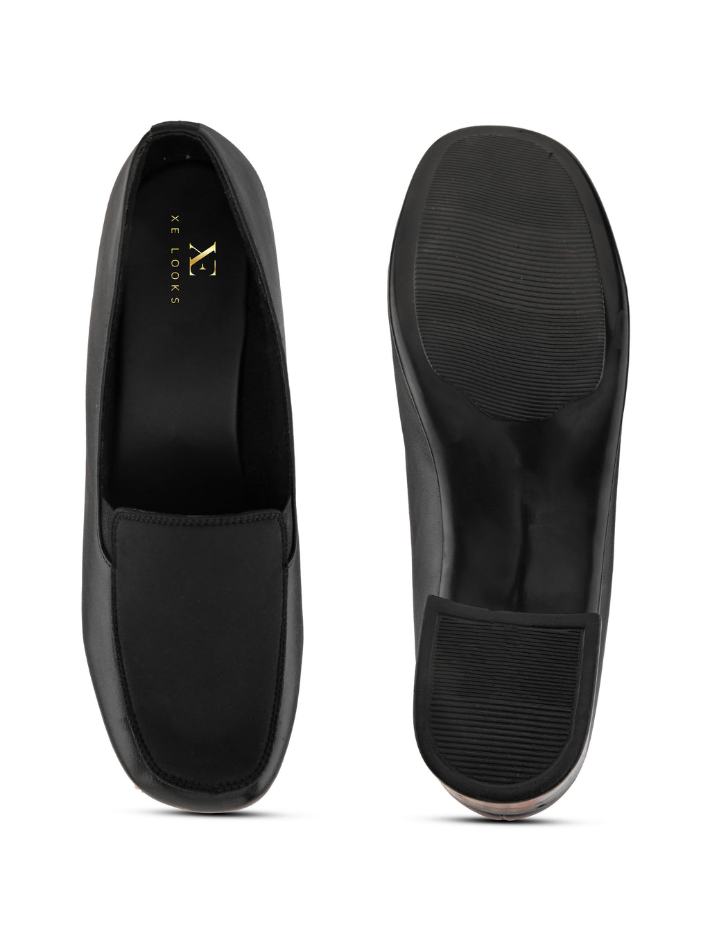 Comfortable Slip-On Formal Block Heel Shoes