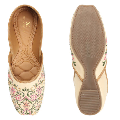 Ethnic Design Comfortable & Fancy Embroidered Punjabi Juttis