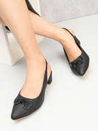 Slingback with Stylish Finish Heels