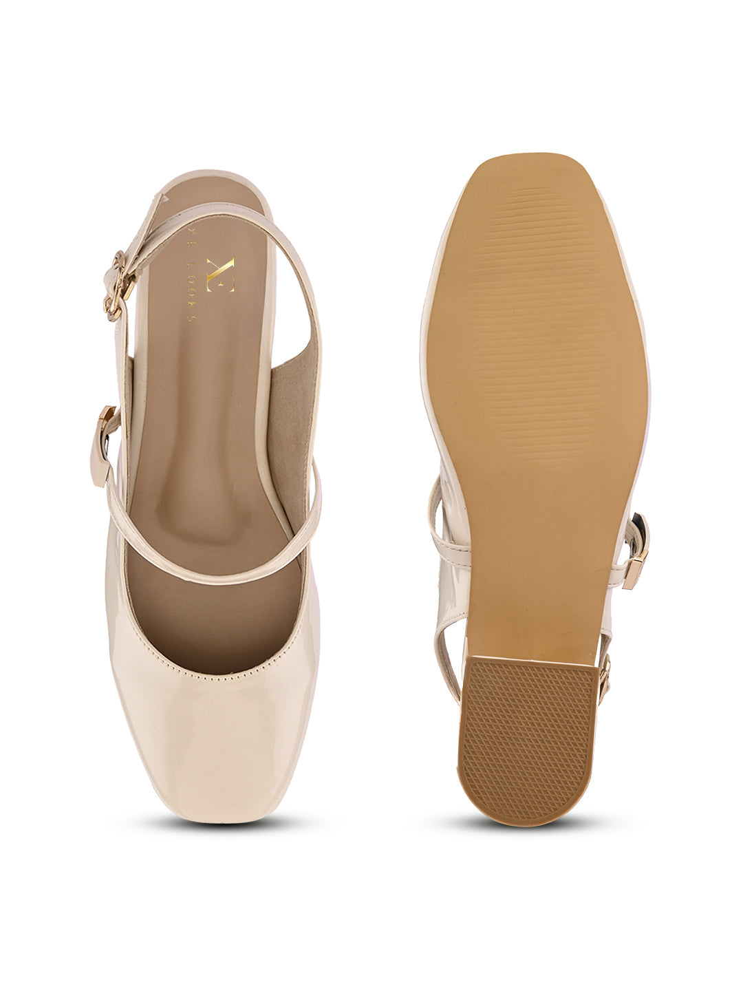 Elegant Slingback Block Heels with Bow Detail