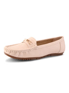 Soft Cushioned Slip-On Loafers with Metal Detail