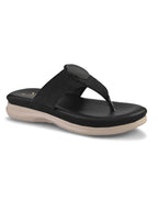 Embellishment Buckle Detail Comfort Toe-Ring Slippers
