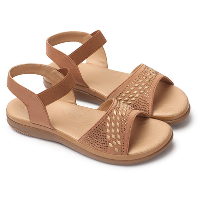 Graceful & Modern Siroski Design Sandals