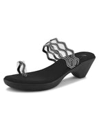 Elegant Toe-Ring Slip-On Sandals Comfort Sandals