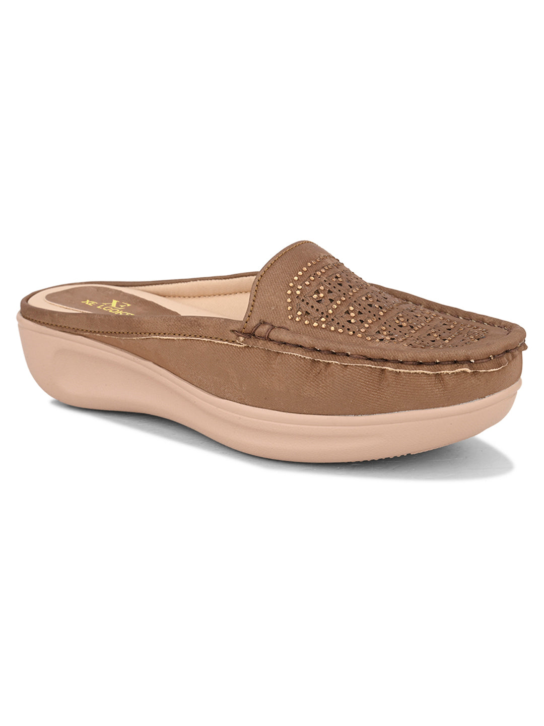 Embellished Slip-On Mules with Comfortable Cushioning