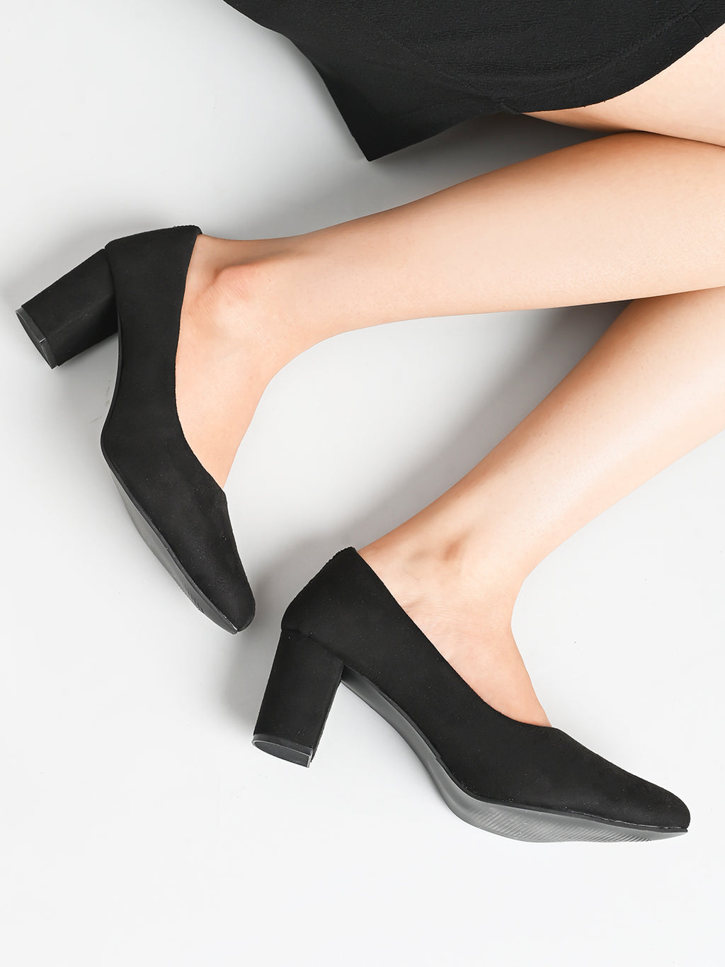 Elegant with a soft suede finish heels