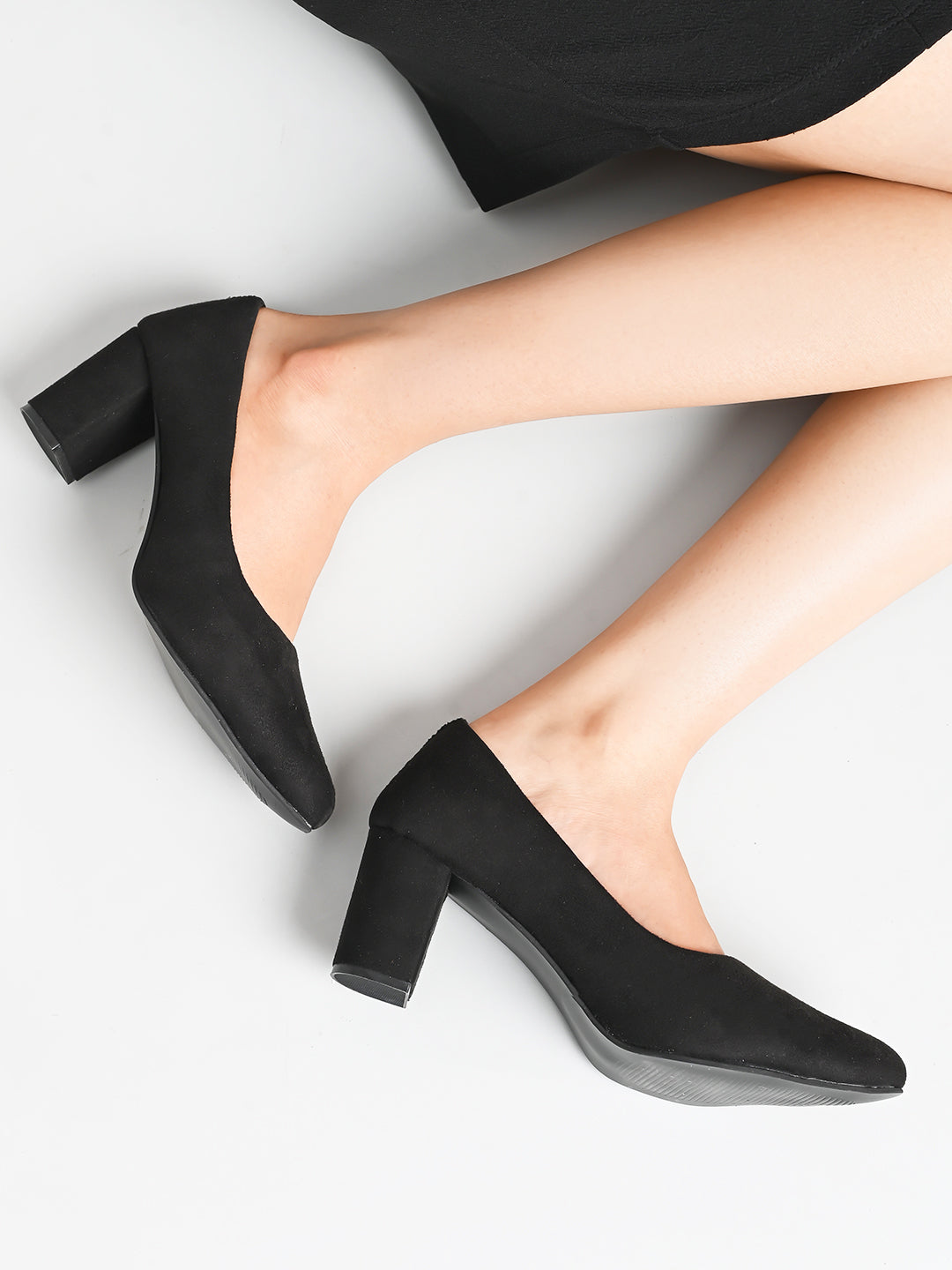 Elegant with a soft suede finish heels