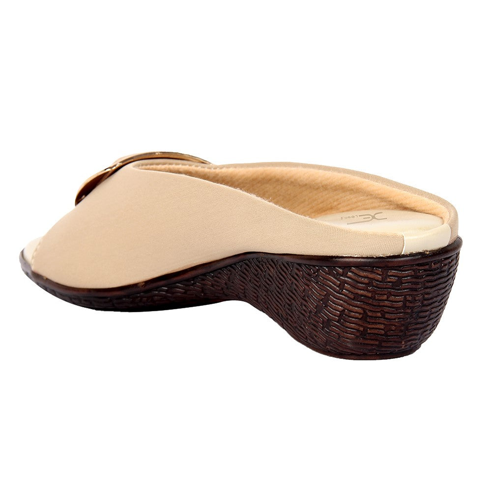 Timeless & Classy Soft Bottom Lycra Wedges Slippers