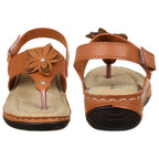 Versatile & Sophisticated Flower Design Adjustable Doctor Slippers Sandals