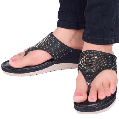 Eye-Catching & Trendy Siroski Design Comfortable Doctor Slippers