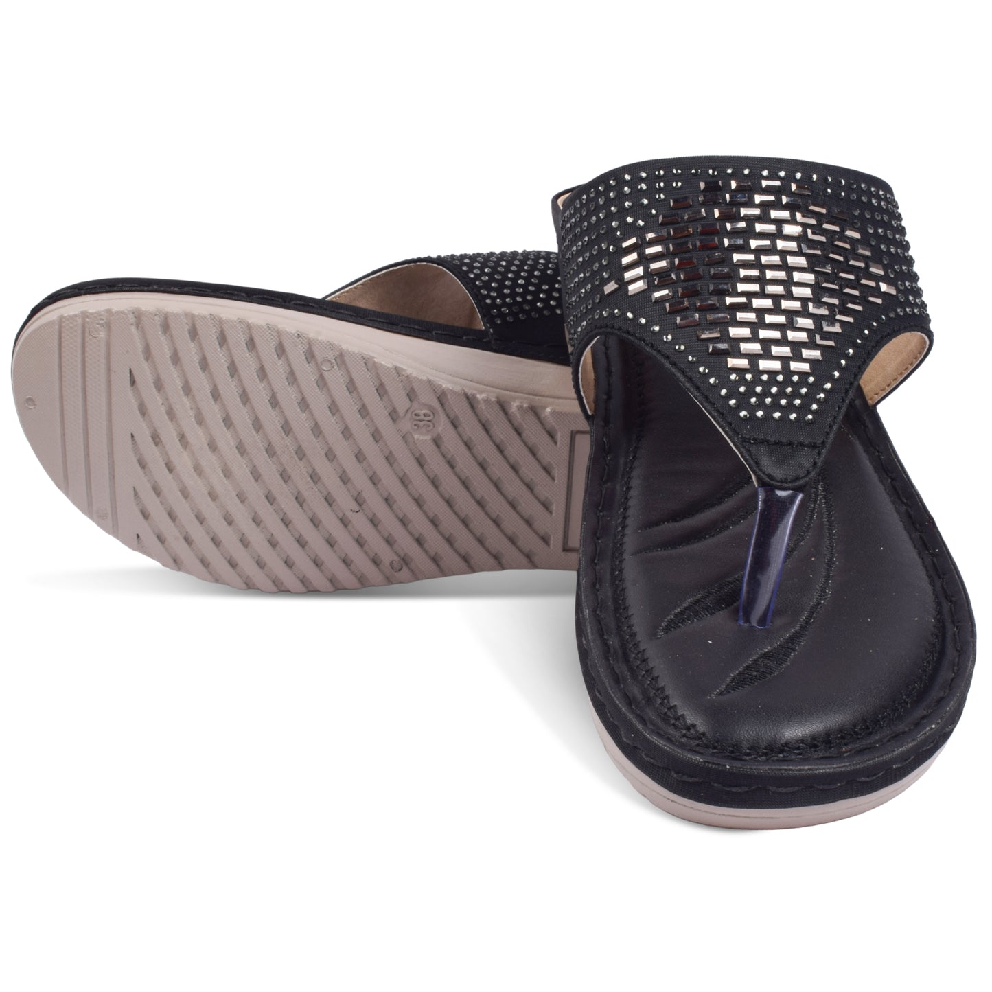 Eye-Catching & Trendy Siroski Design Comfortable Doctor Slippers